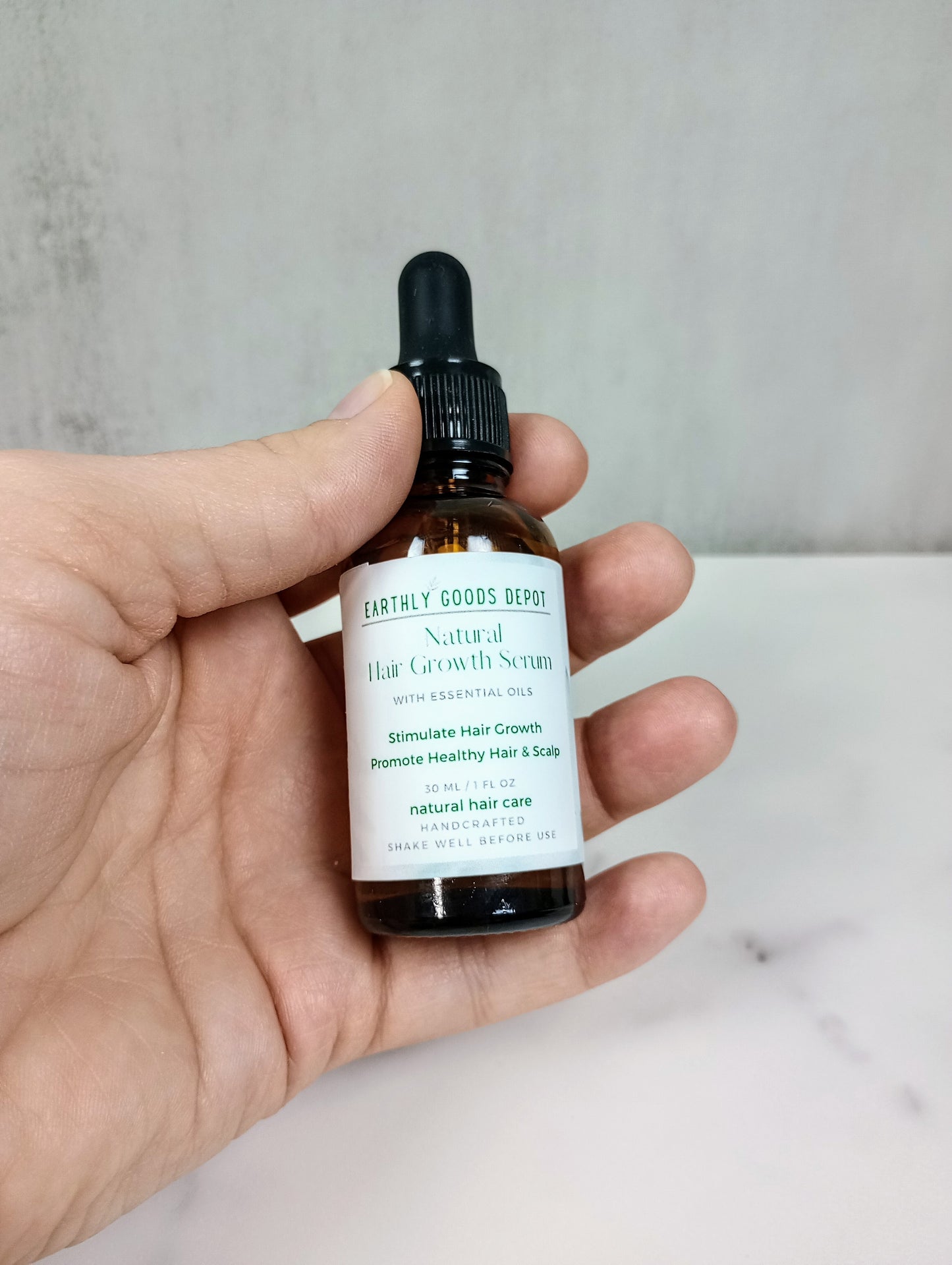 Natural Hair Growth Serum with Essential Oils