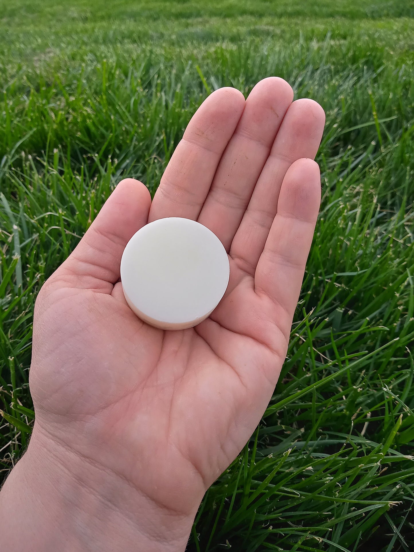 Natural Handheld Lotion Bar in Tin
