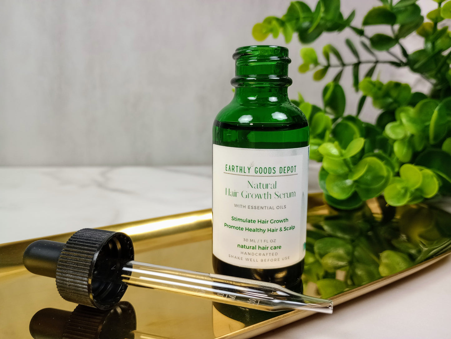 Natural Hair Growth Serum with Essential Oils