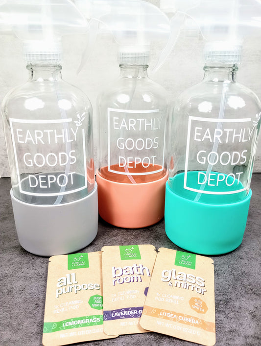 Reusable Glass Cleaning Spray Bottles