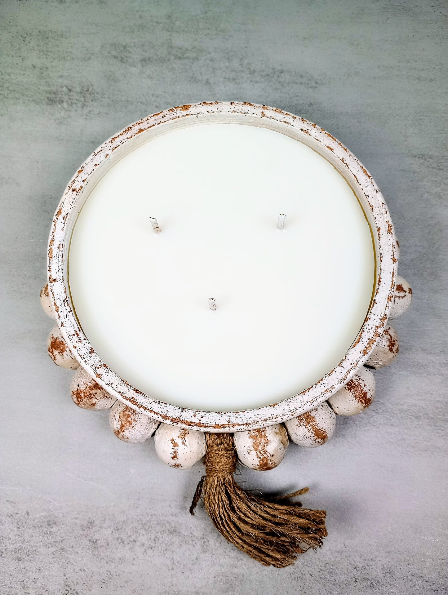 Decorative Beadzie Bowl Candle