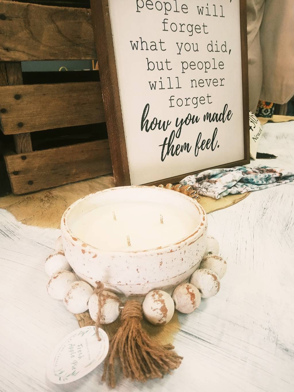 Decorative Beadzie Bowl Candle